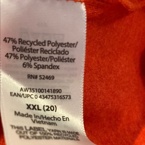 Bright Coral Classic Fit Short Sleeve Women's Crewneck Tee Shirt Size XXL (20) - Picture 6 of 8